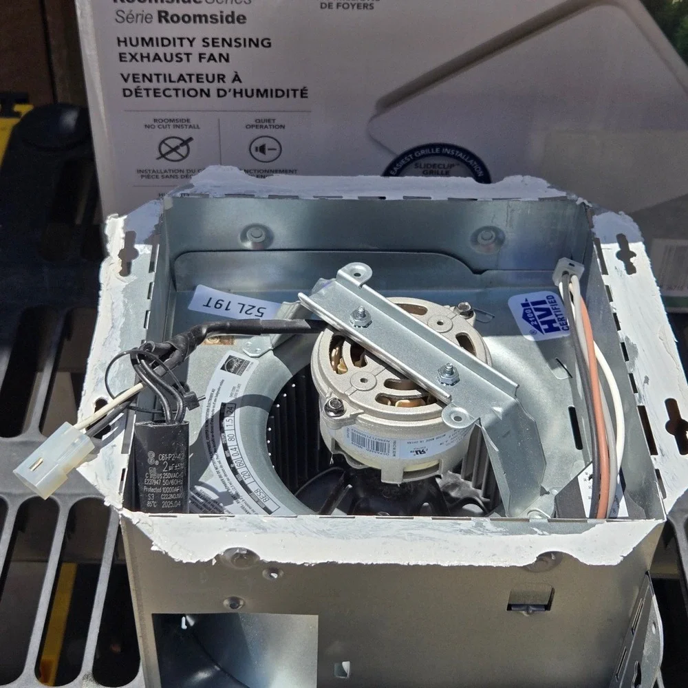 Broan NuTone BES8 Roomside 80 CFM Humidity Sensing Bathroom Exhaust Fan Tested